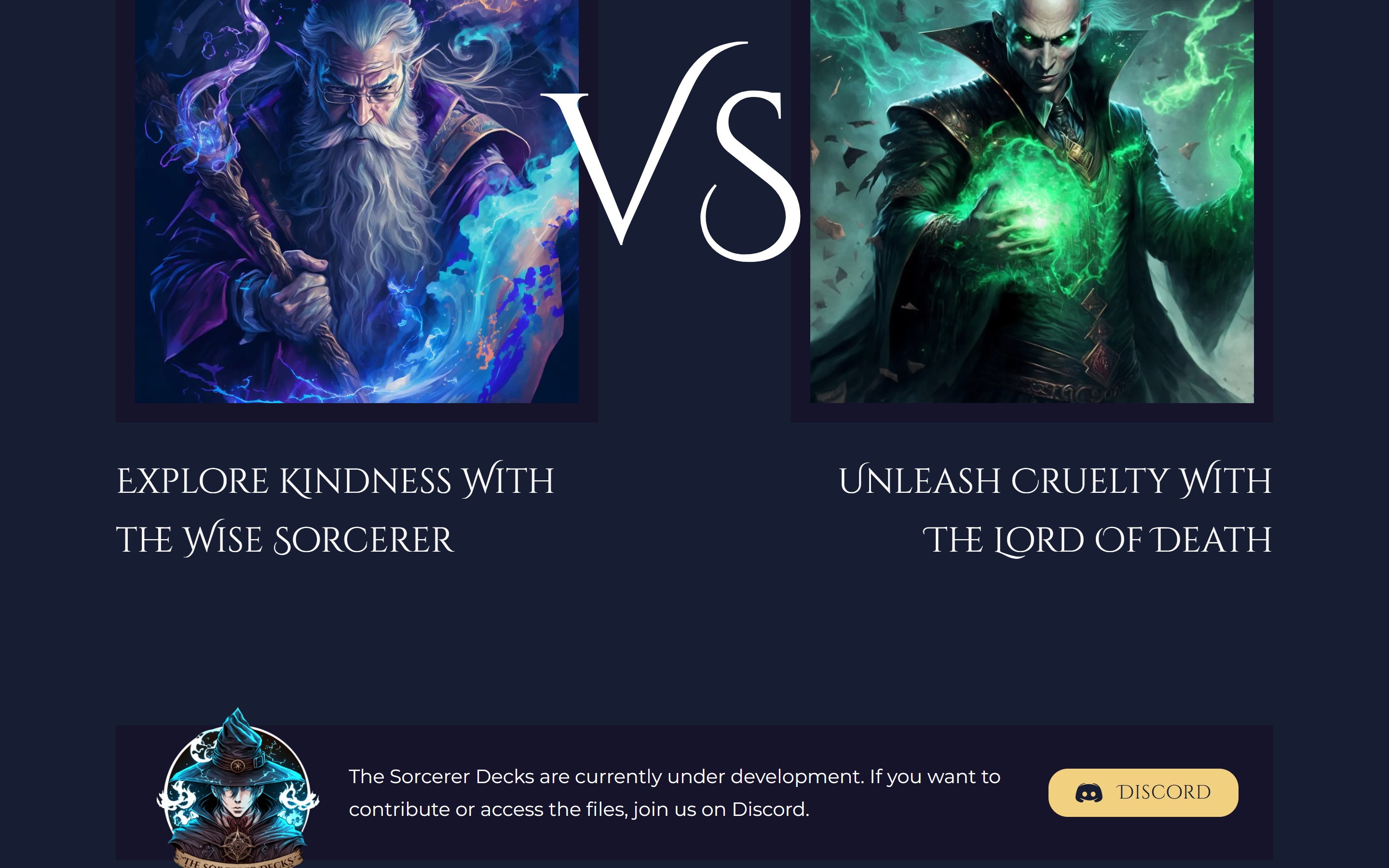 The Sorcerer - cartes